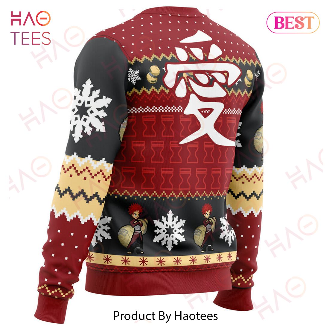 Christmas Gaara Naruto Ugly Christmas Sweater Christmas Gaara Naruto Ugly Christmas Sweater