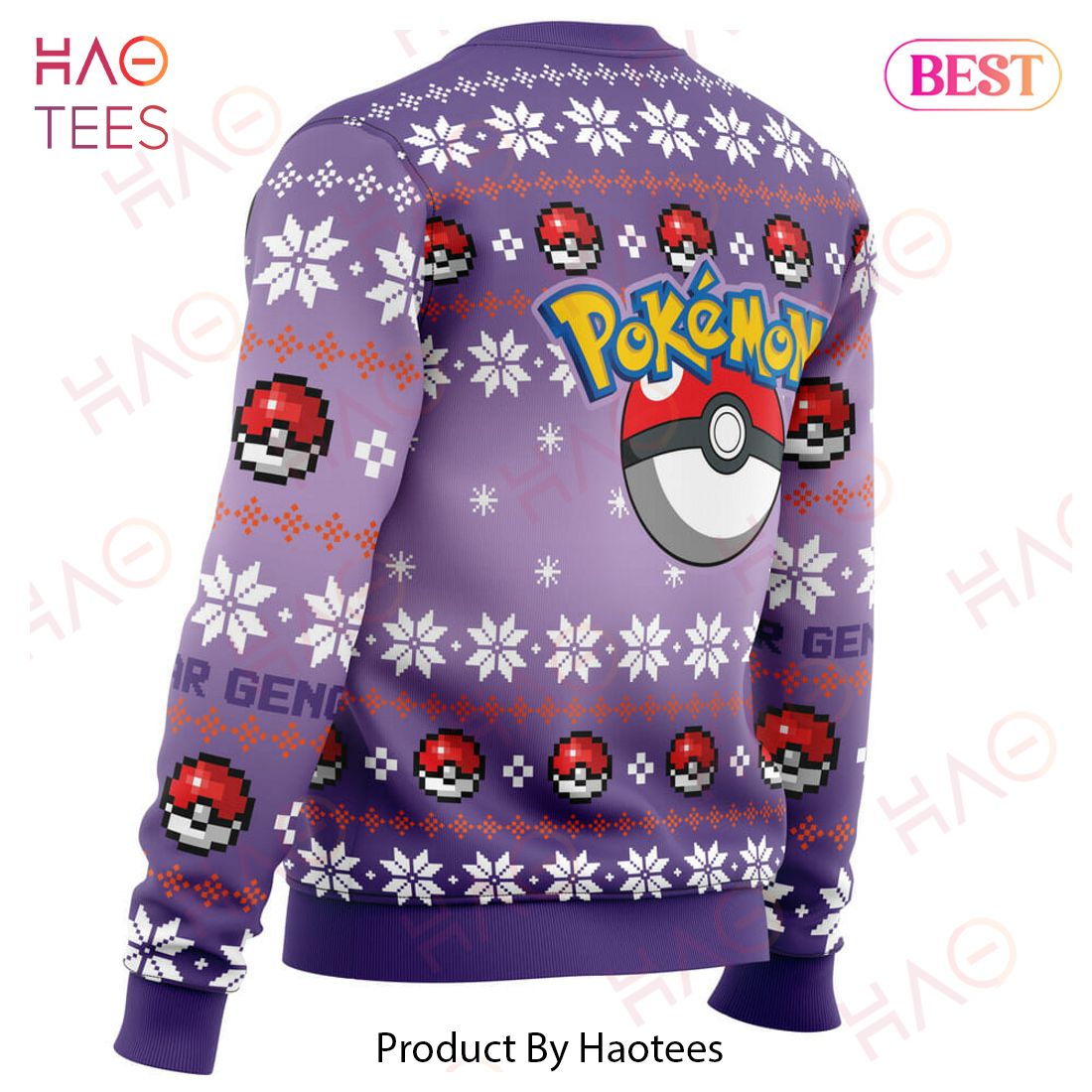Christmas Gengar Pokemon Ugly Christmas Sweater Christmas Gengar Pokemon Ugly Christmas Sweater