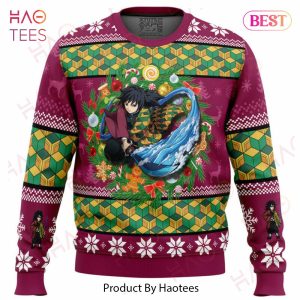 Christmas Giyuu Tomioka Demon Slayer Ugly Christmas Sweater Christmas Giyuu Tomioka Demon Slayer Ugly Christmas Sweater