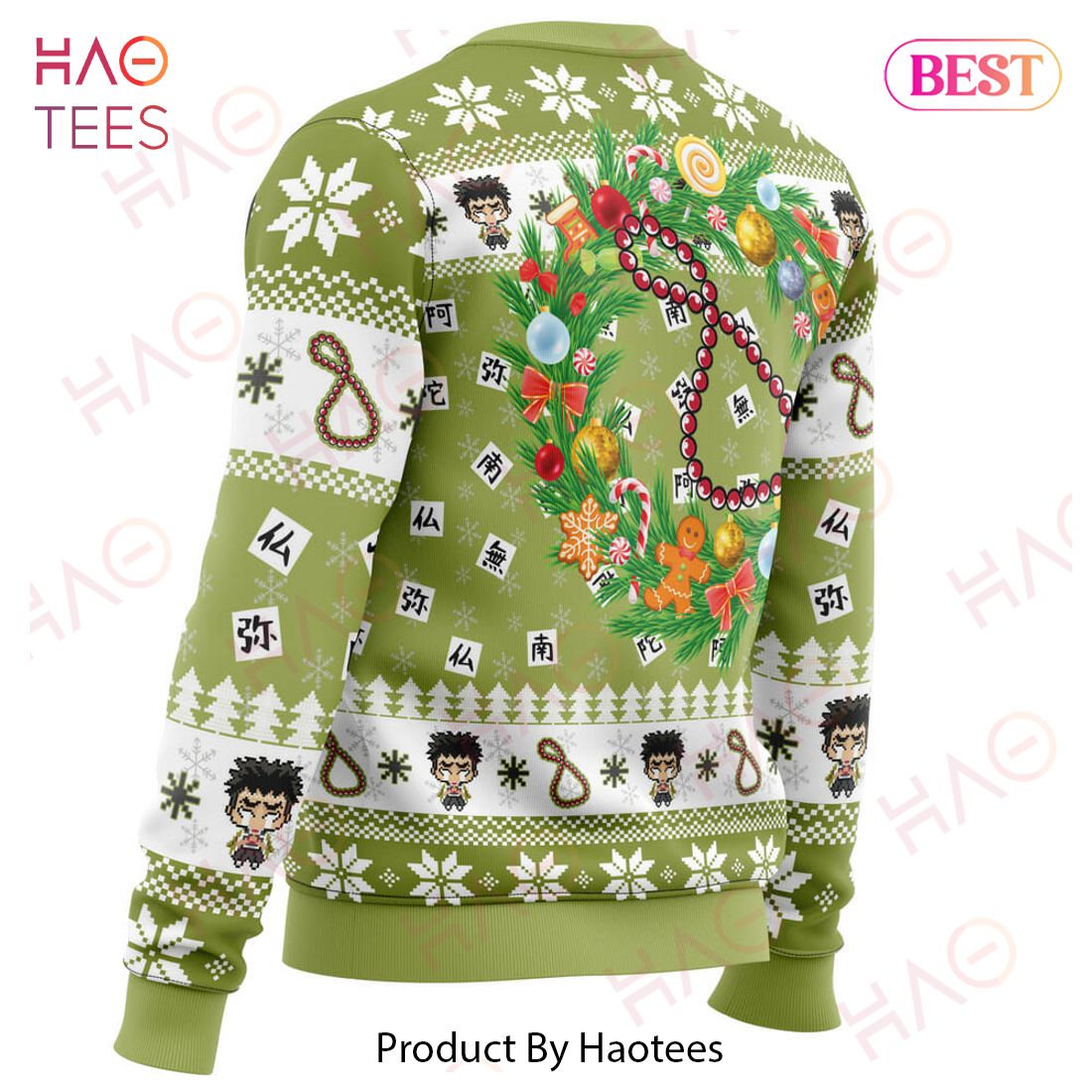 Christmas Gyomei Himejema Demon Slayer Ugly Christmas Sweater Christmas Gyomei Himejema Demon Slayer Ugly Christmas Sweater