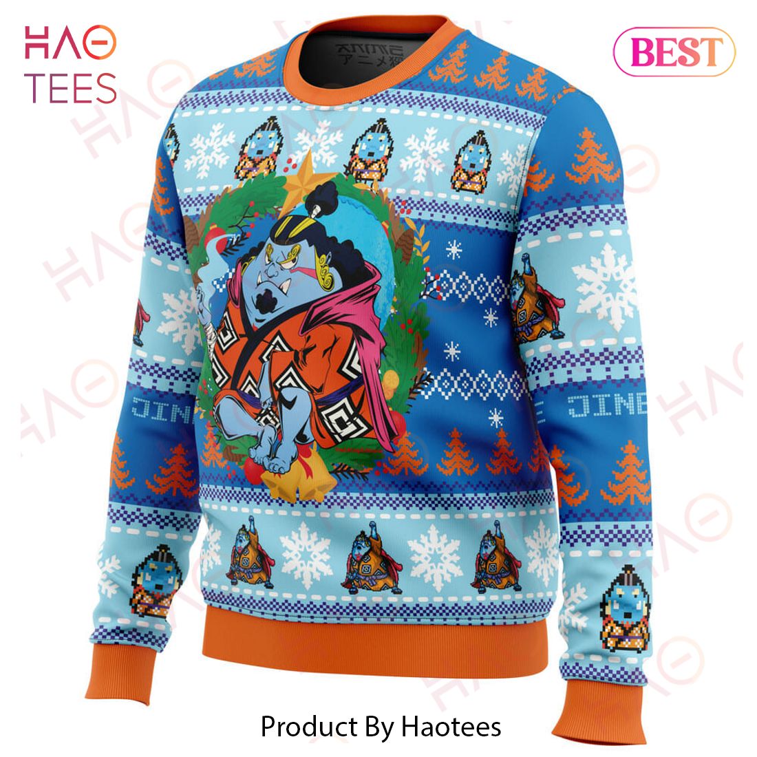 Christmas Jinbe One Piece Ugly Christmas Sweater Christmas Jinbe One Piece Ugly Christmas Sweater