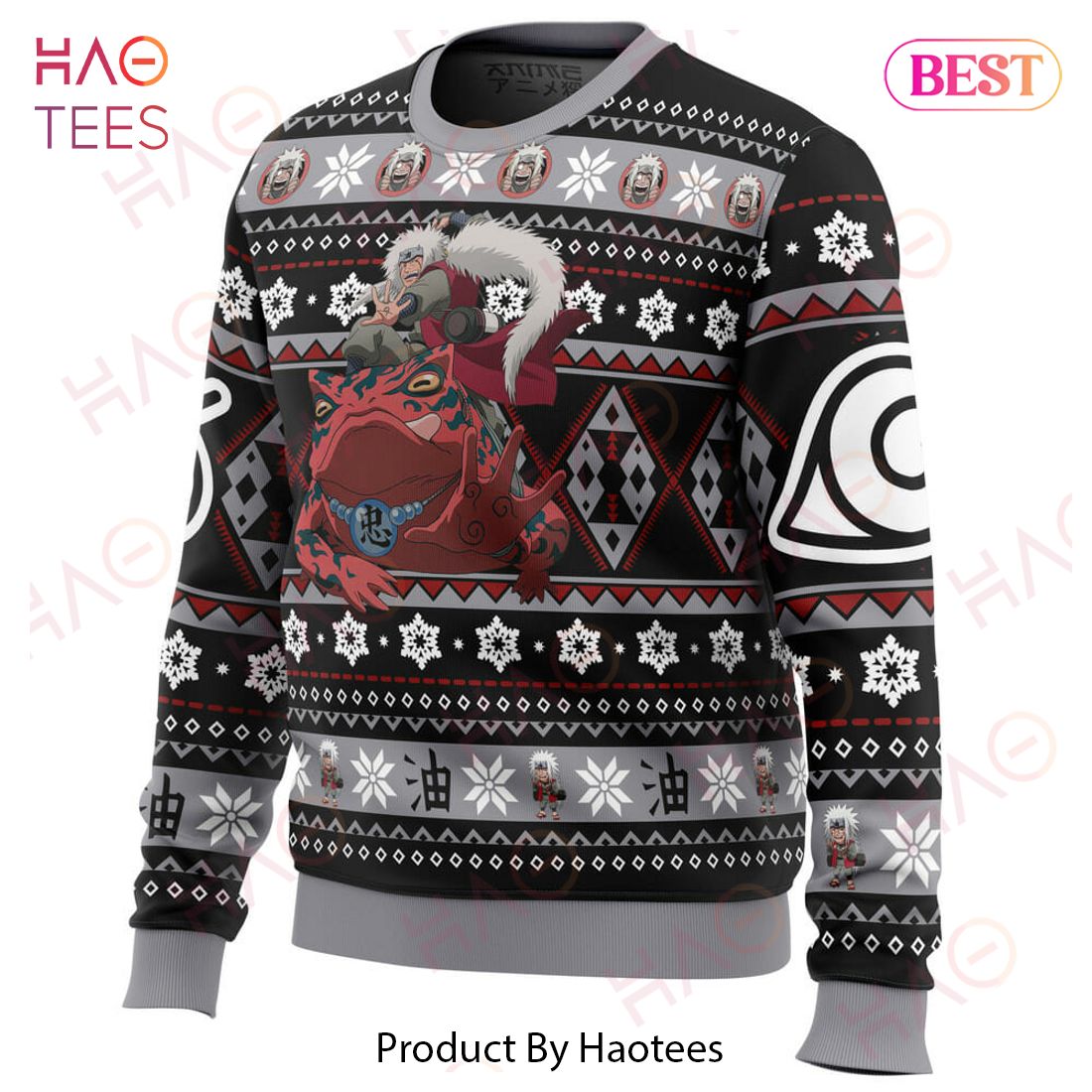 Christmas Jiraiya Naruto Ugly Christmas Sweater Christmas Jiraiya Naruto Ugly Christmas Sweater