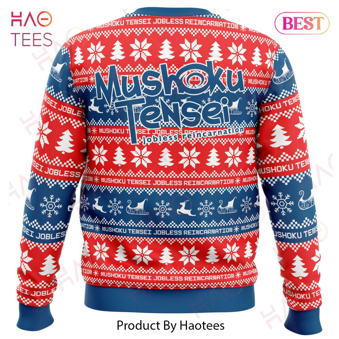 Christmas Joy Mushoku Tensei Jobless Reincarnation Ugly Christmas Sweater Christmas Joy Mushoku Tensei Jobless Reincarnation Ugly Christmas Sweater