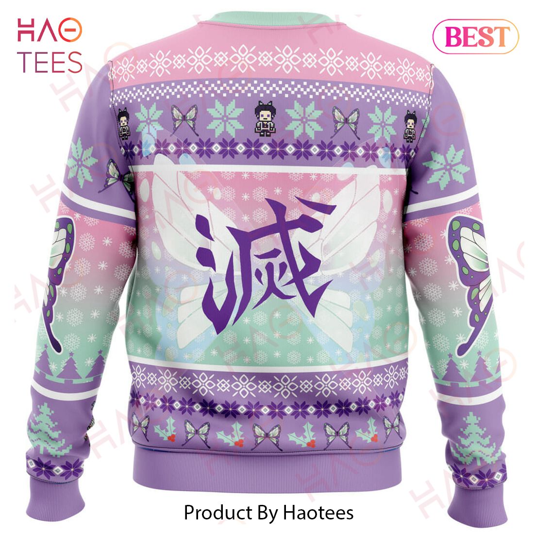 Christmas Kochou Shinobu Demon Slayer Ugly Christmas Sweater Christmas Kochou Shinobu Demon Slayer Ugly Christmas Sweater
