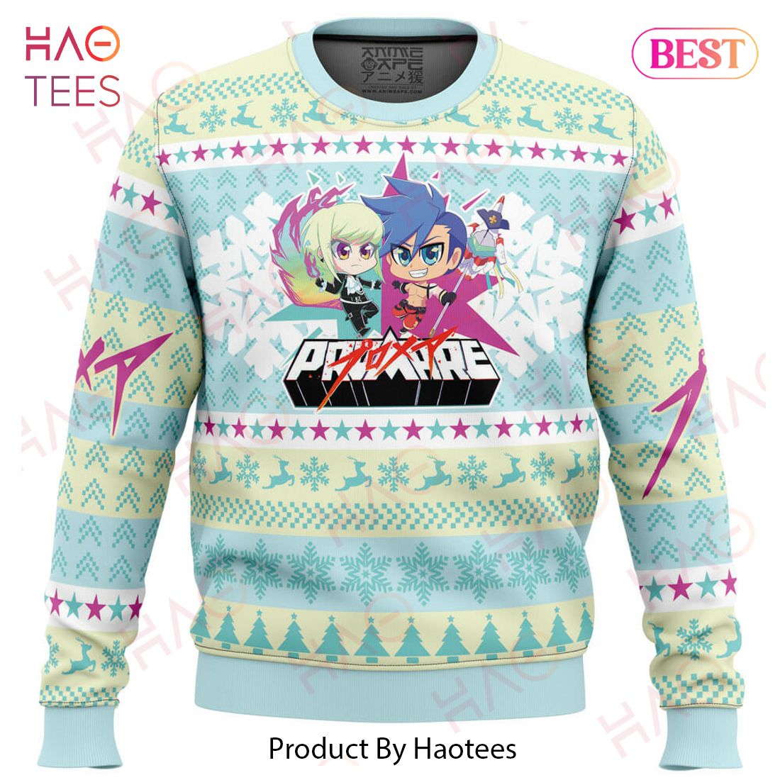Christmas Lio and Galo Promare Christmas Sweater Christmas Lio and Galo Promare Christmas Sweater