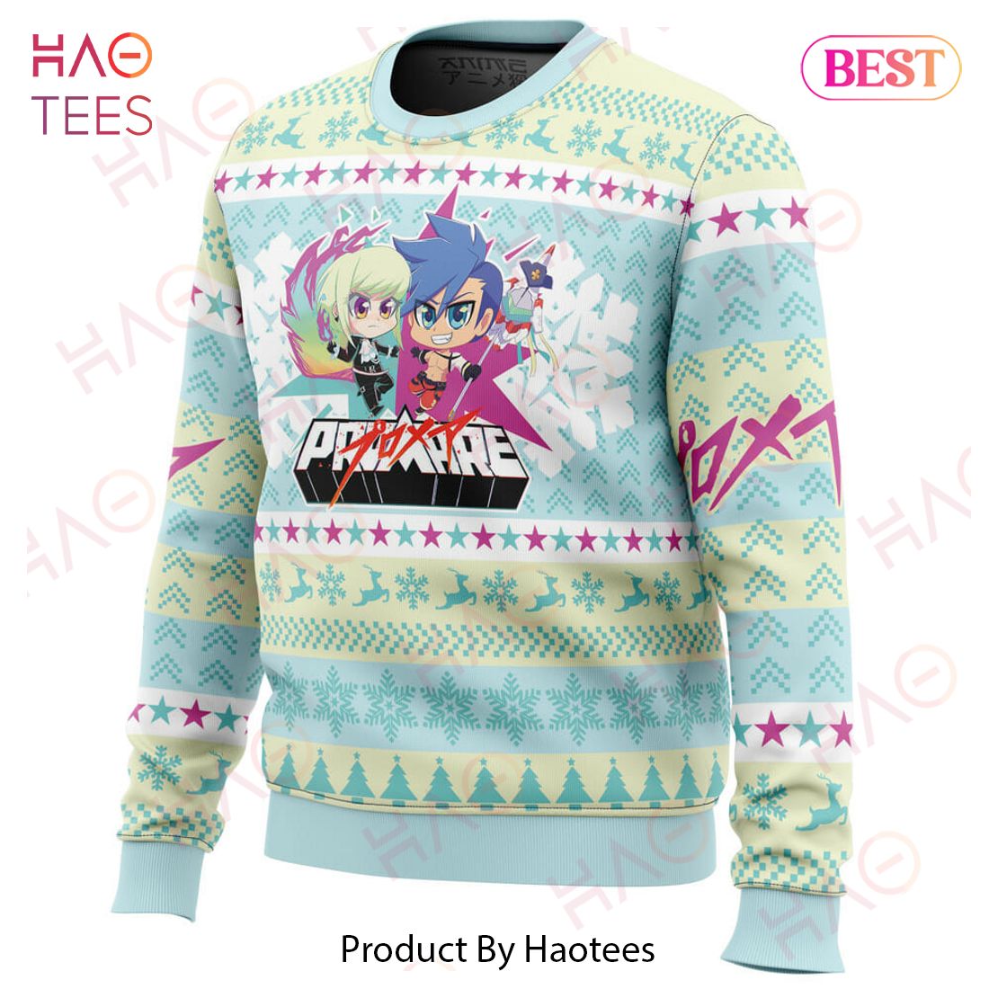 Christmas Lio and Galo Promare Christmas Sweater Christmas Lio and Galo Promare Christmas Sweater