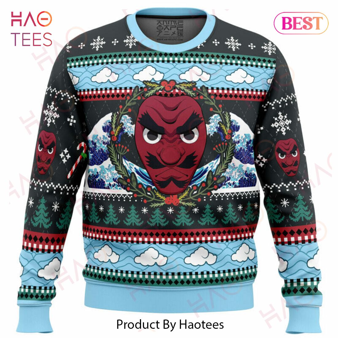 Christmas Sakonji Urokodaki Demon Slayer Ugly Christmas Sweater Christmas Sakonji Urokodaki Demon Slayer Ugly Christmas Sweater
