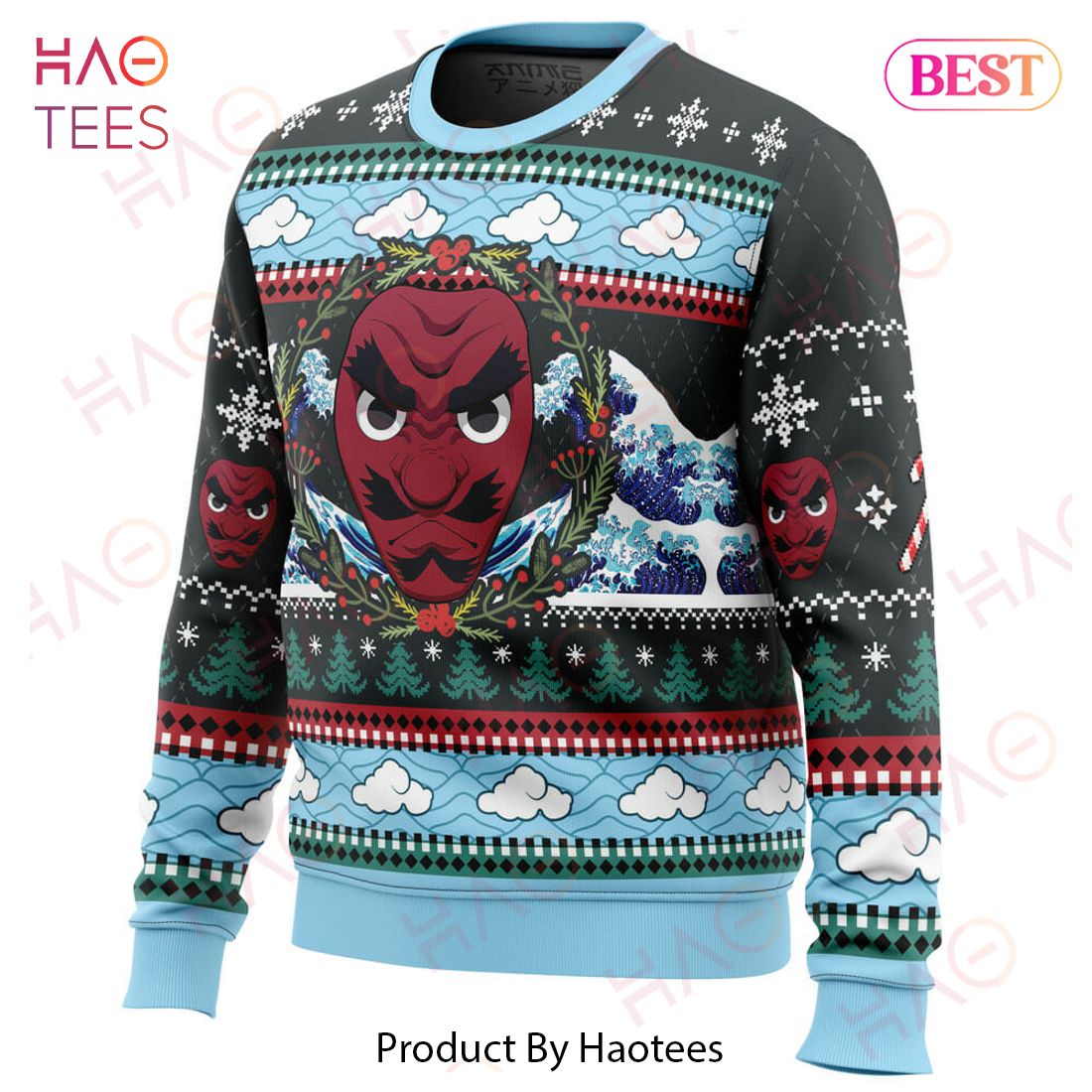 Christmas Sakonji Urokodaki Demon Slayer Ugly Christmas Sweater Christmas Sakonji Urokodaki Demon Slayer Ugly Christmas Sweater