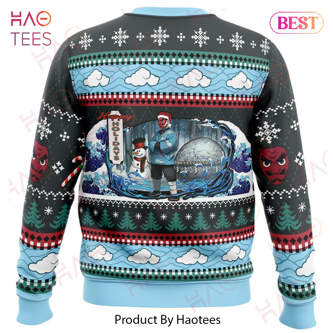 Christmas Sakonji Urokodaki Demon Slayer Ugly Christmas Sweater Christmas Sakonji Urokodaki Demon Slayer Ugly Christmas Sweater