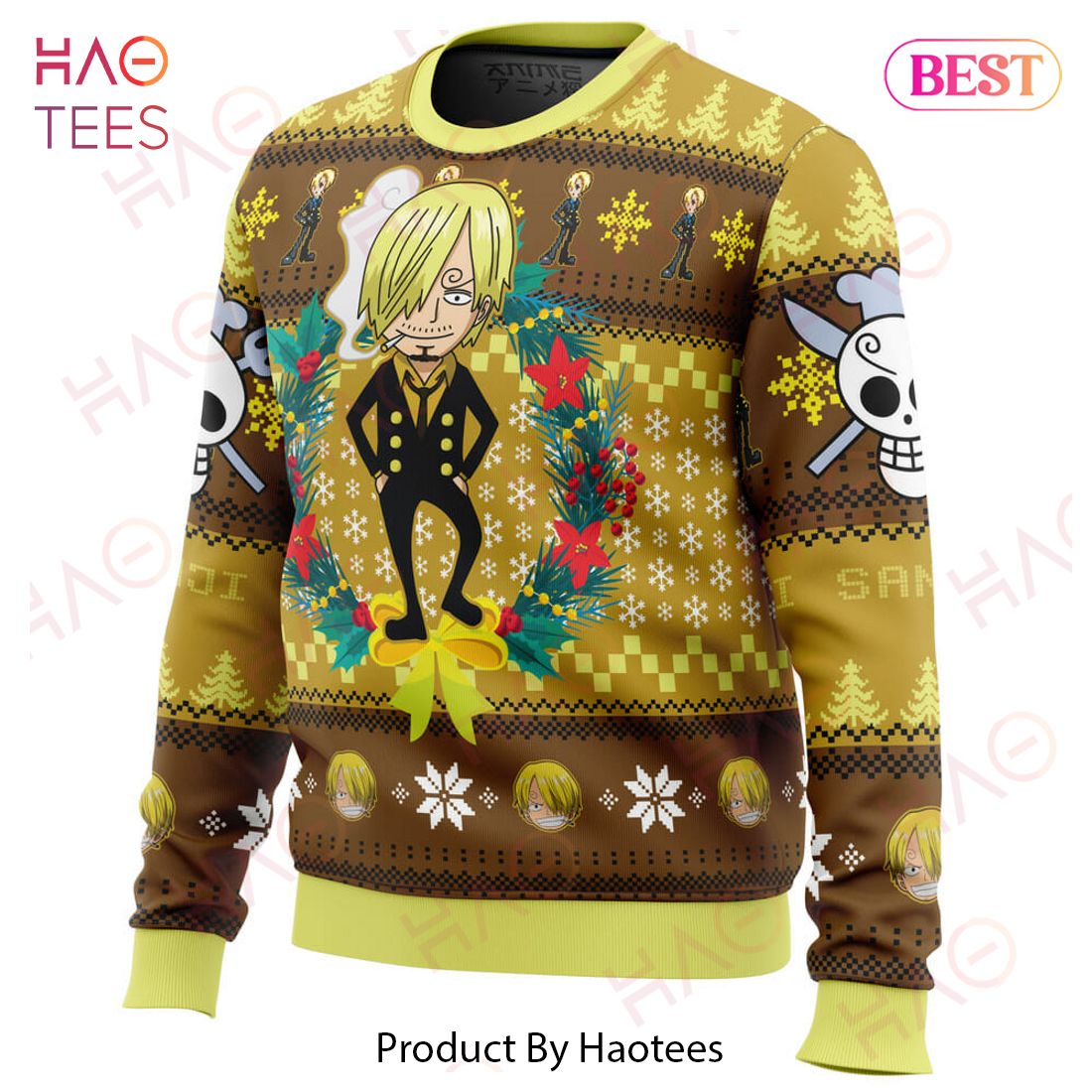Christmas Sanji One Piece Ugly Christmas Sweater Christmas Sanji One Piece Ugly Christmas Sweater