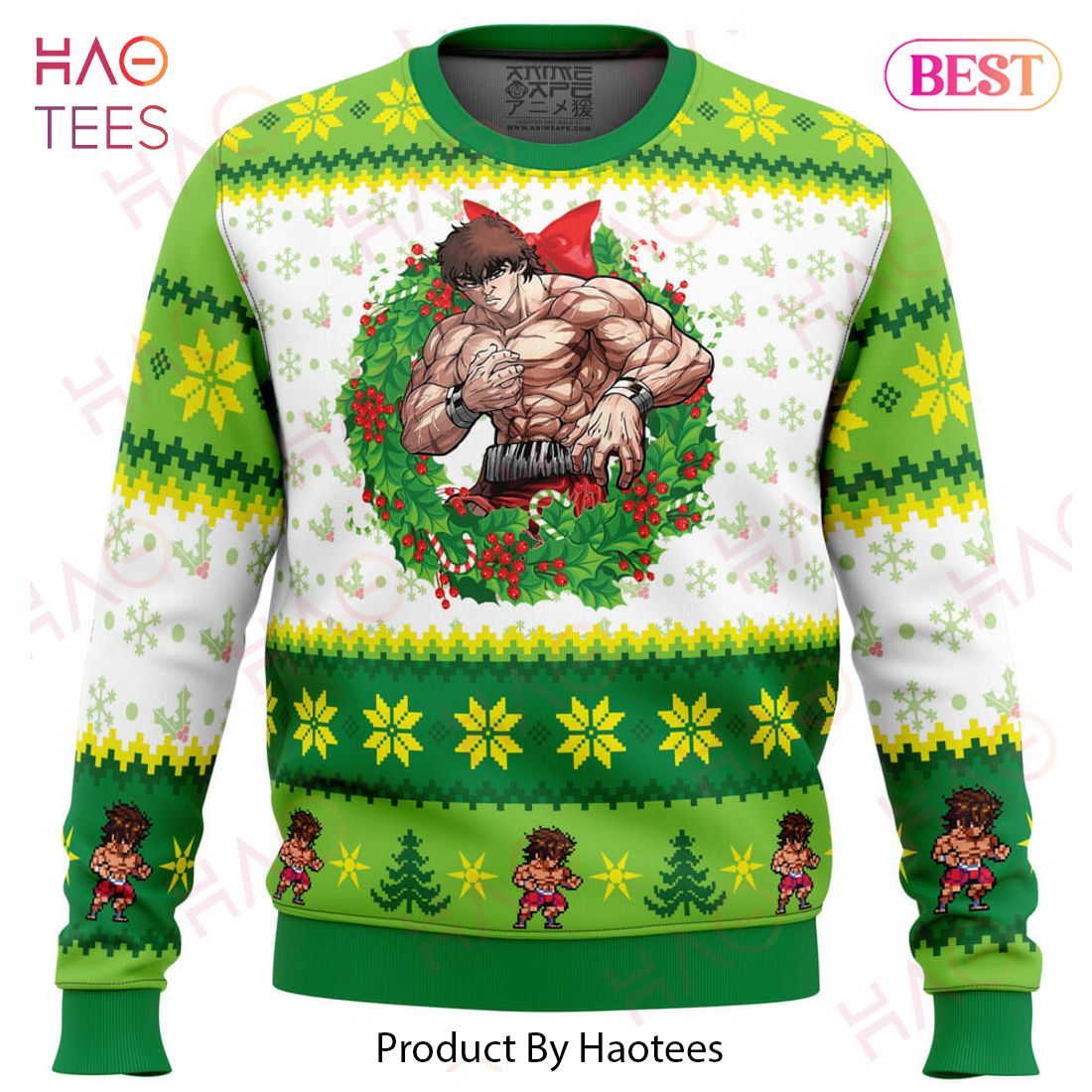 Christmas Season Baki Ugly Christmas Sweater Christmas Season Baki Ugly Christmas Sweater