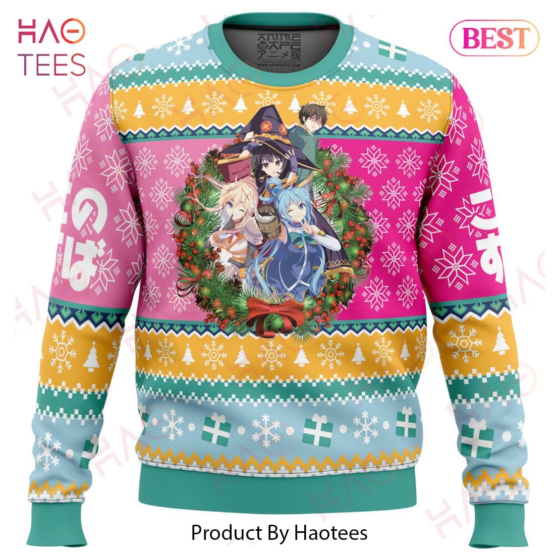 Christmas Spirit Konosuba Ugly Christmas Sweater Christmas Spirit Konosuba Ugly Christmas Sweater