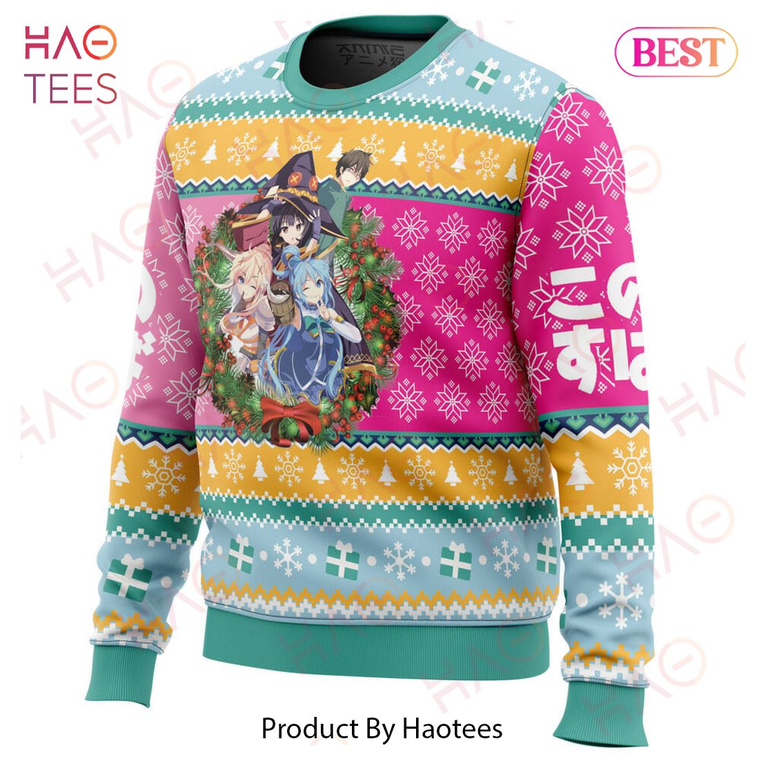 Christmas Spirit Konosuba Ugly Christmas Sweater Christmas Spirit Konosuba Ugly Christmas Sweater