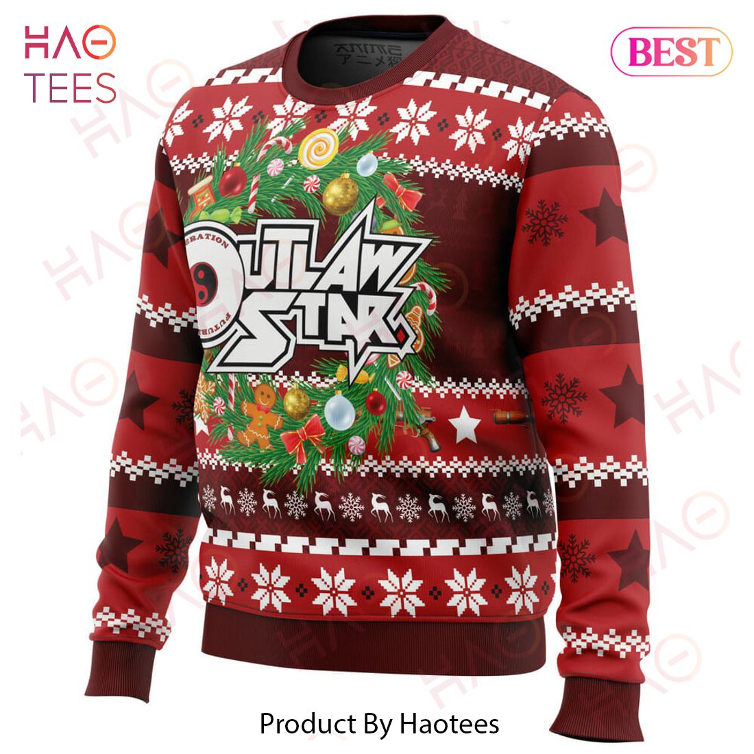 Christmas Time Outlaw Star Ugly Christmas Sweater Christmas Time Outlaw Star Ugly Christmas Sweater