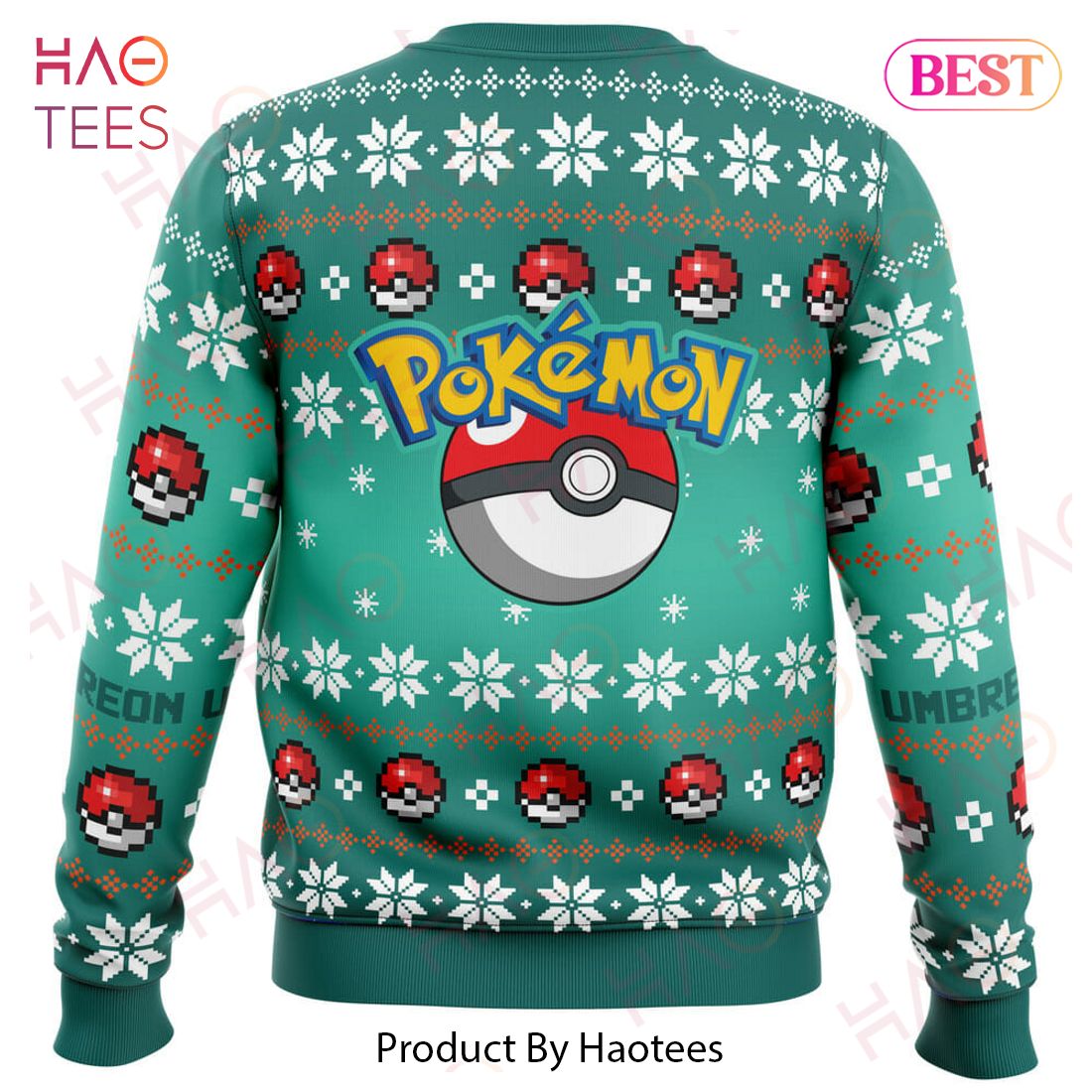 Christmas Umbreon Pokemon Ugly Christmas Sweater Christmas Umbreon Pokemon Ugly Christmas Sweater