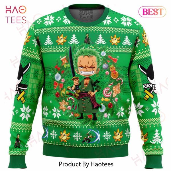 Christmas Zoro One Piece Ugly Christmas Sweater