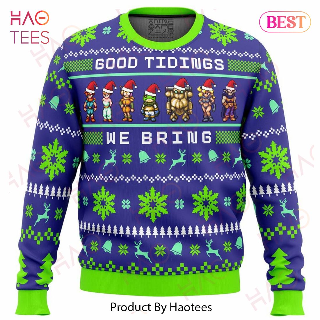 Chrono Trigger Good Tidings We Bring Ugly Christmas Sweater Chrono Trigger Good Tidings We Bring Ugly Christmas Sweater