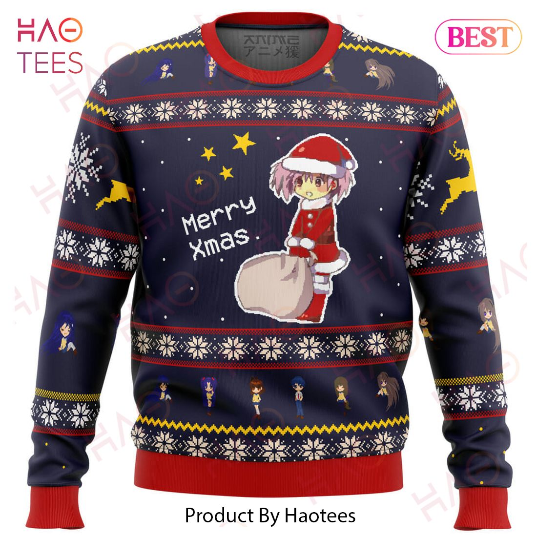 Clannad Merry Xmas Ugly Christmas Sweater Clannad Merry Xmas Ugly Christmas Sweater