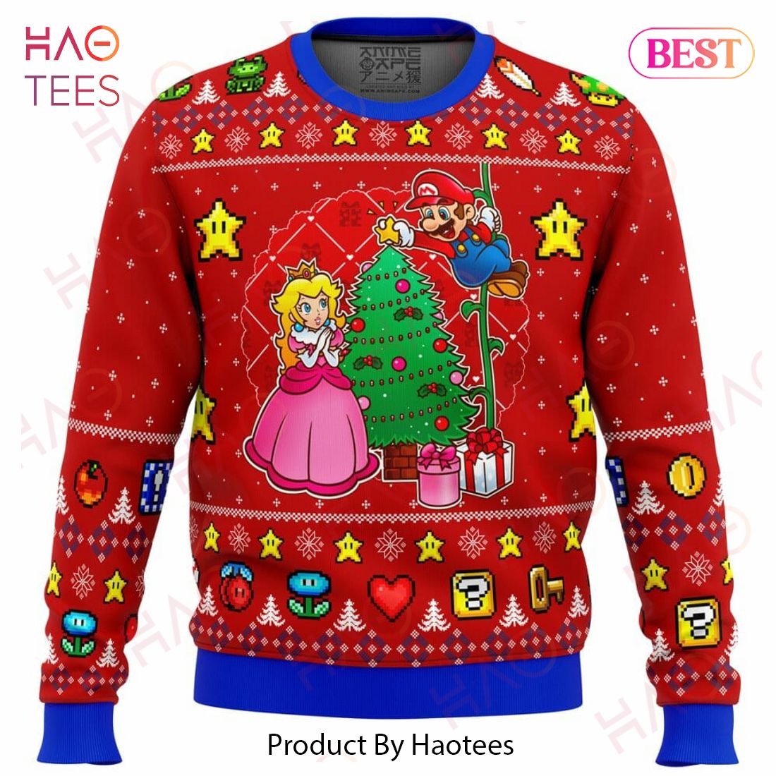 Come and See the Christmas Tree Super Mario Ugly Christmas Sweater Come and See the Christmas Tree Super Mario Ugly Christmas Sweater