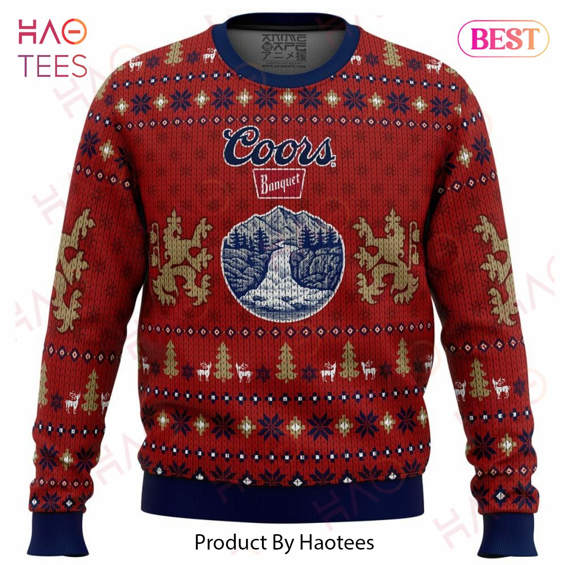 Coors Banquet Ugly Christmas Sweater Coors Banquet Ugly Christmas Sweater