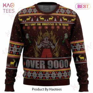 DBZ Goku Over 9000 Dragon Ball Z Ugly Christmas Sweater