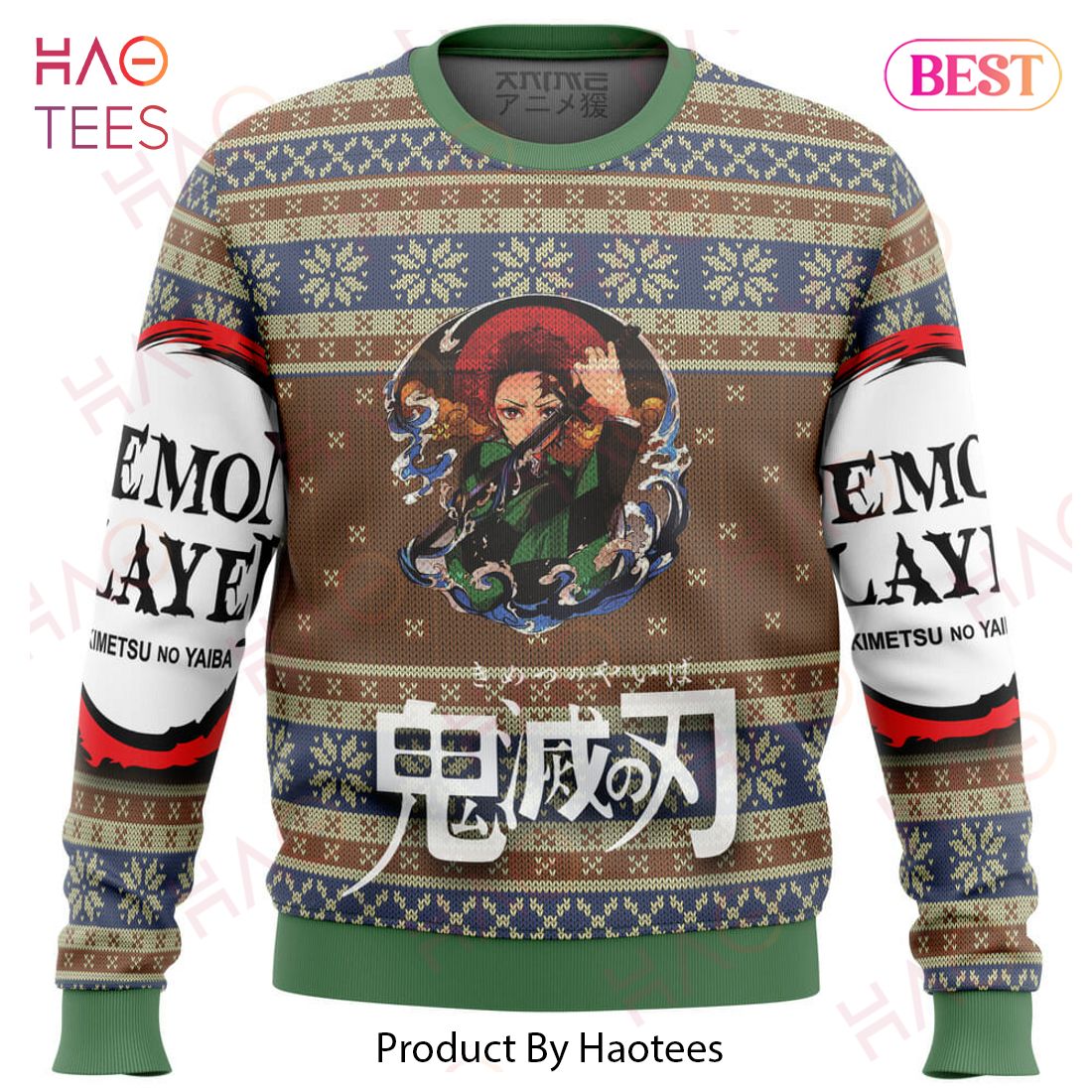 Demon Slayer Alt Ugly Christmas Sweater Demon Slayer Alt Ugly Christmas Sweater