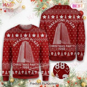 Die Hard Christmas Sweater Die Hard Nakatomi Plaza Christmas Party 1988 Red Ugly Sweater 2022