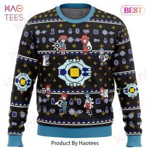 Digimon characters Ugly Christmas Sweater