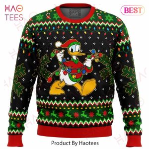 Donald Duck Christmas Lights Ugly Christmas Sweater