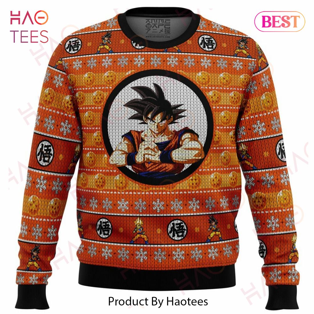 Dragonball Z Son Goku Ugly Christmas Sweater Dragonball Z Son Goku Ugly Christmas Sweater