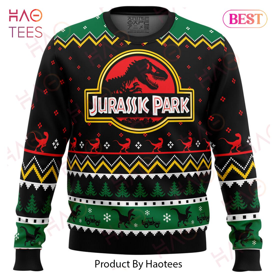 Ethics of Cloning Jurassic Park Ugly Christmas Sweater Ethics of Cloning Jurassic Park Ugly Christmas Sweater