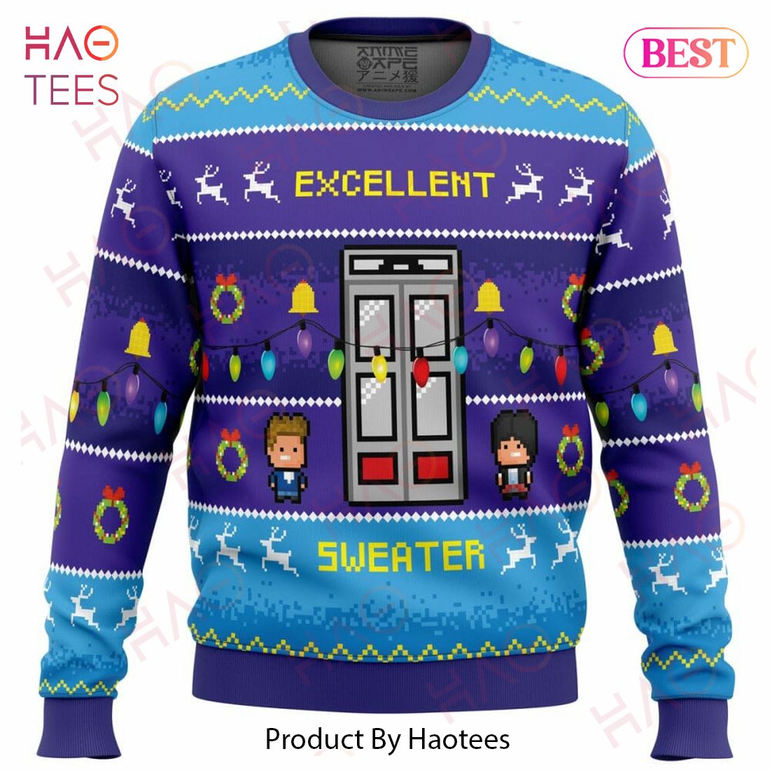Excellent Sweater! Bill and Ted Ugly Christmas Sweater Excellent Sweater! Bill and Ted Ugly Christmas Sweater