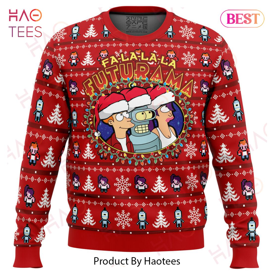 Fa-La-La-La Futurama Ugly Christmas Sweater Fa-La-La-La Futurama Ugly Christmas Sweater