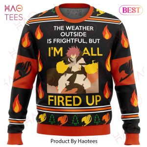 Fairy Tail Natsu fired up Ugly Christmas Sweater