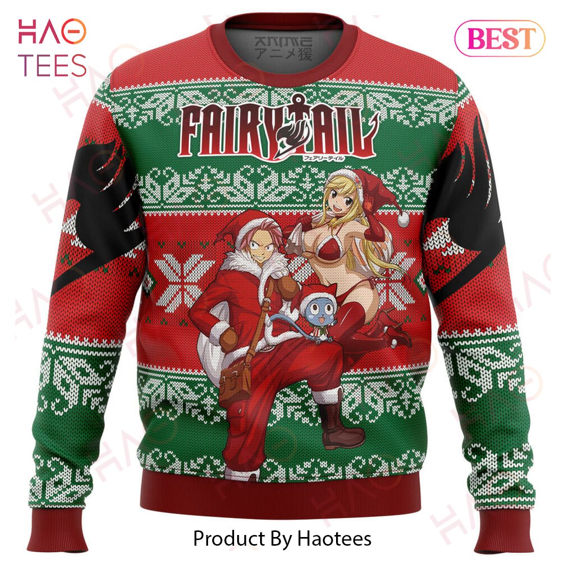 Fairy Tail Ugly Christmas Sweater Fairy Tail Ugly Christmas Sweater