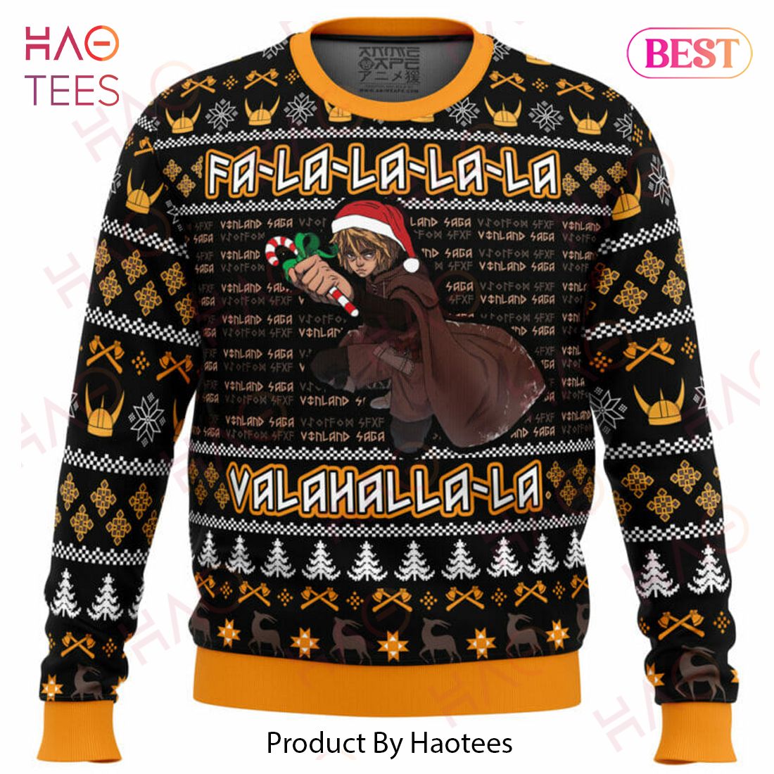 Falalala Valahalla Vinland Saga Christmas Sweater Falalala Valahalla Vinland Saga Christmas Sweater
