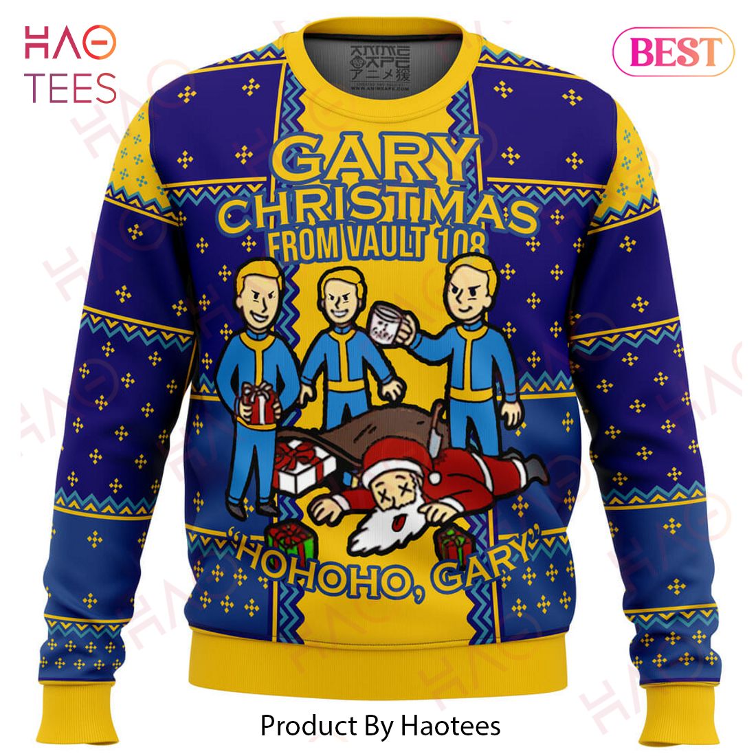 Fallout Gary Ugly Christmas Sweater Fallout Gary Ugly Christmas Sweater