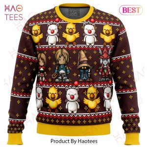 Final Fantasy Classic 8bit Ugly Christmas Sweater