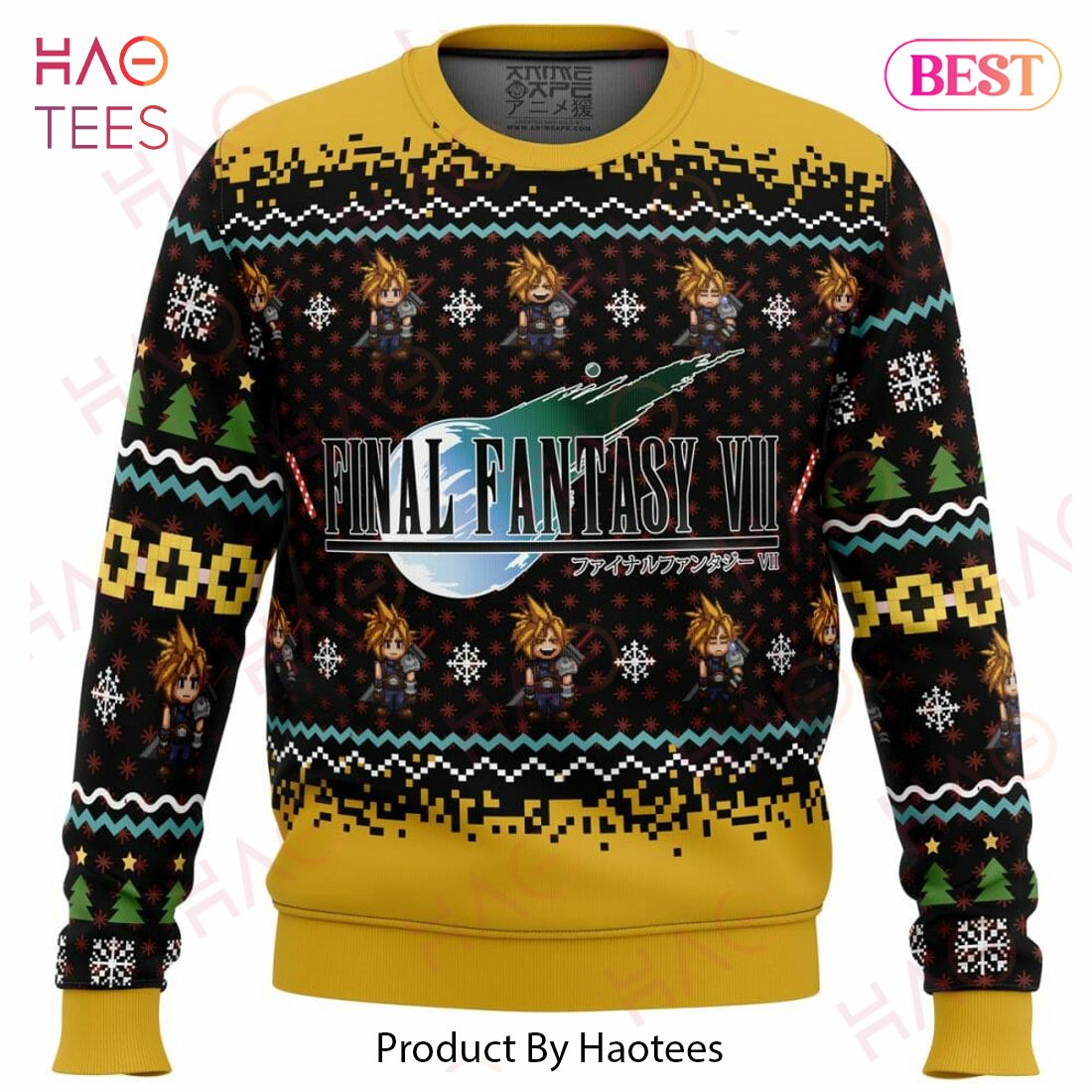 Final Fantasy VII Ugly Christmas Sweater Final Fantasy VII Ugly Christmas Sweater