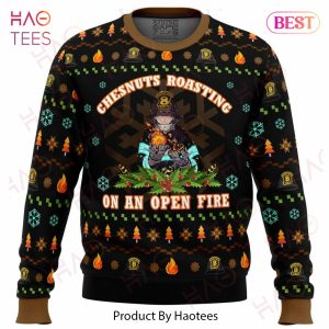 Fire Force Chesnuts Roasting Ugly Christmas Sweater