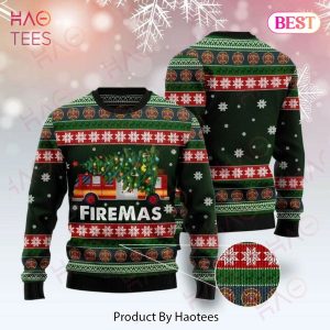 Firefighter Firemas Ugly Christmas Sweater Custom Sweatshirt Apparel Firefighter Firemas Ugly Christmas Sweater Custom Sweatshirt Apparel