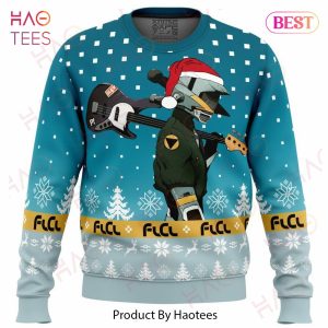 FLCL Canti Saw Christmas Tree Ugly Christmas Sweater