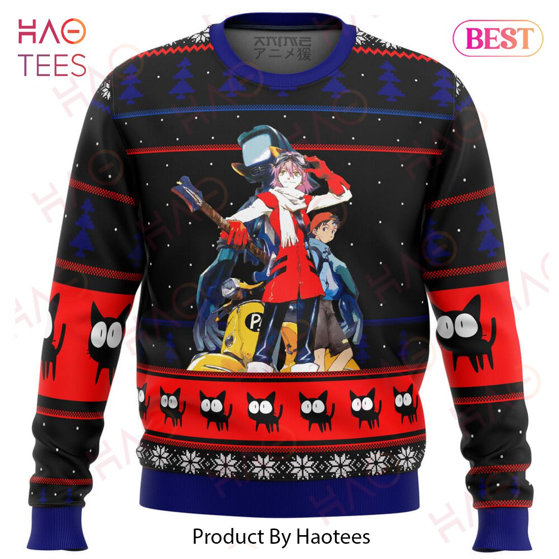 FLCL Poster Ugly Christmas Sweater FLCL Poster Ugly Christmas Sweater