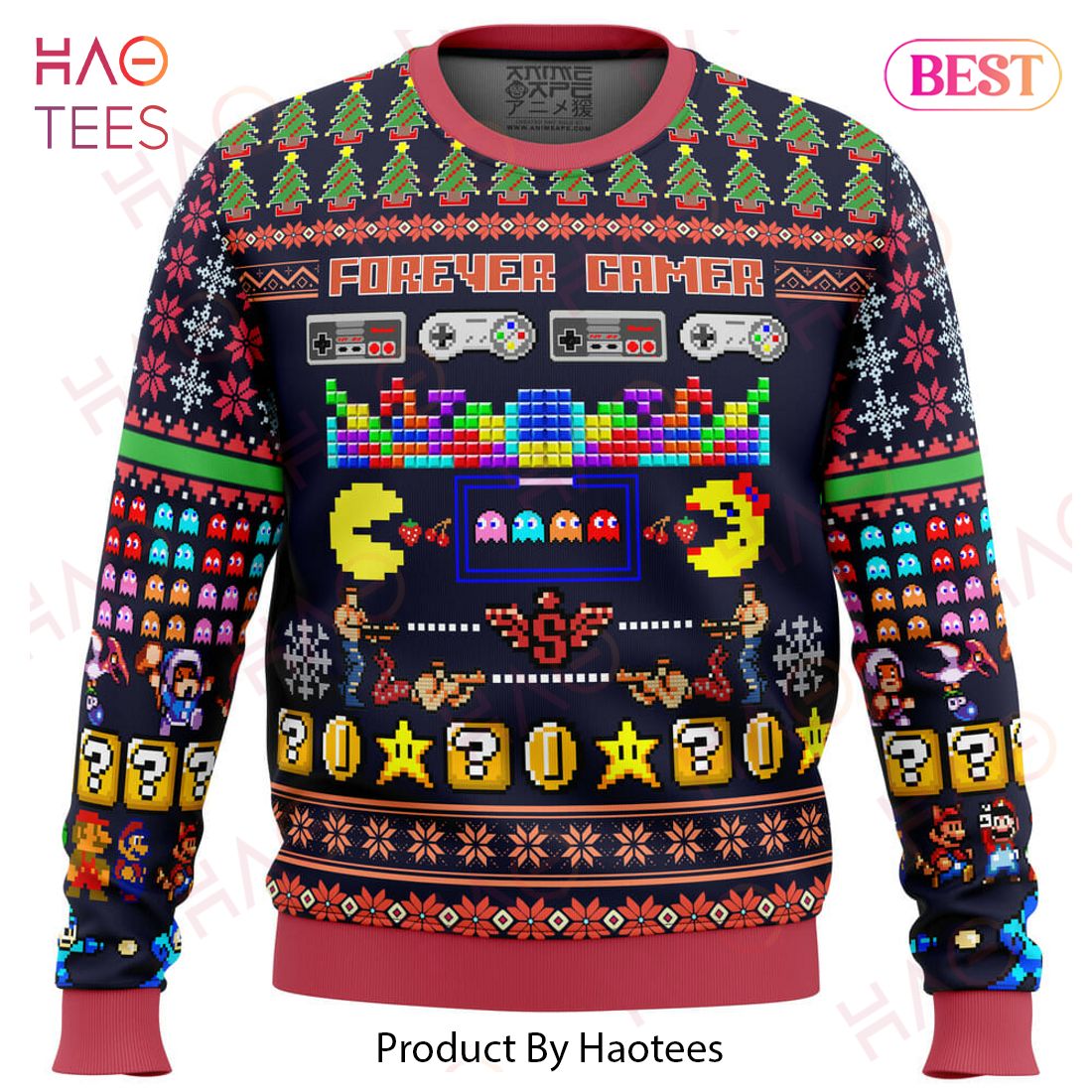Forever Gamer Ugly Christmas Sweater Forever Gamer Ugly Christmas Sweater