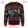 Friends Christmas Sweater Friends Covering Face Music Notes Pattern Ugly Sweater 2022