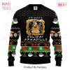Friends Christmas Sweater Friends Covering Face Music Notes Pattern Ugly Sweater 2022