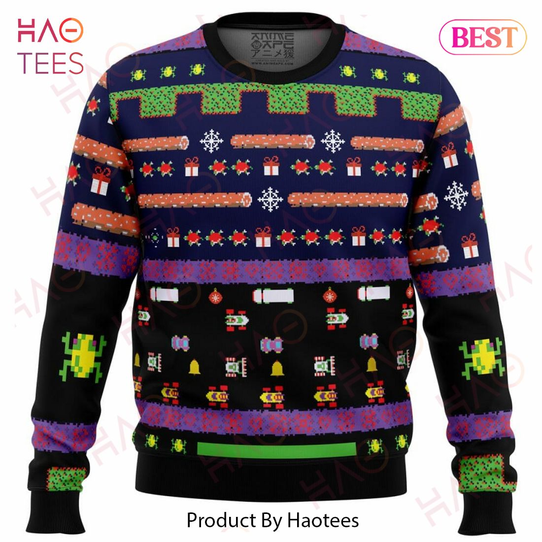 Frogger Ugly Christmas Sweater Frogger Ugly Christmas Sweater