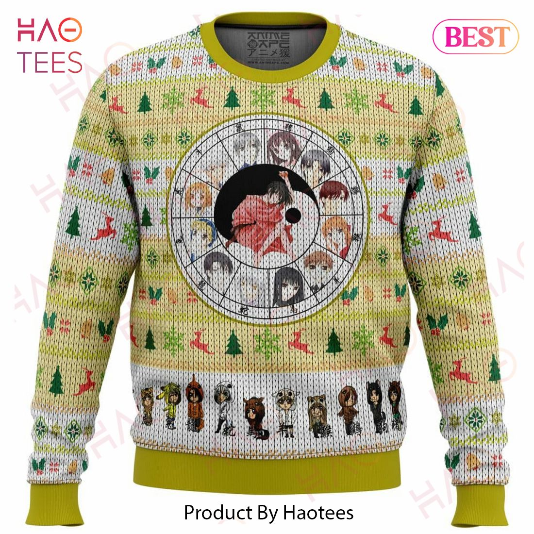 Fruits Basket Chinese Zodiac Ugly Christmas Sweater Fruits Basket Chinese Zodiac Ugly Christmas Sweater