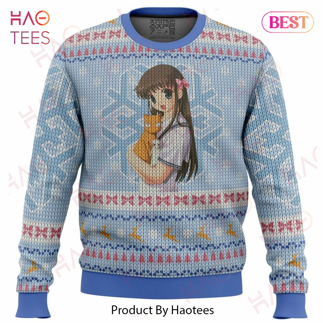 Fruits Basket Tooru Honda Ugly Christmas Sweater Fruits Basket Tooru Honda Ugly Christmas Sweater