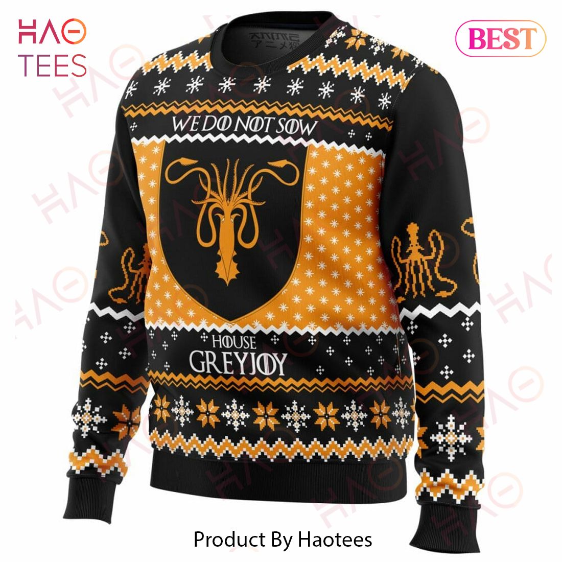 Game of Thrones House Greyjoy Ugly Christmas Sweater Game of Thrones House Greyjoy Ugly Christmas Sweater